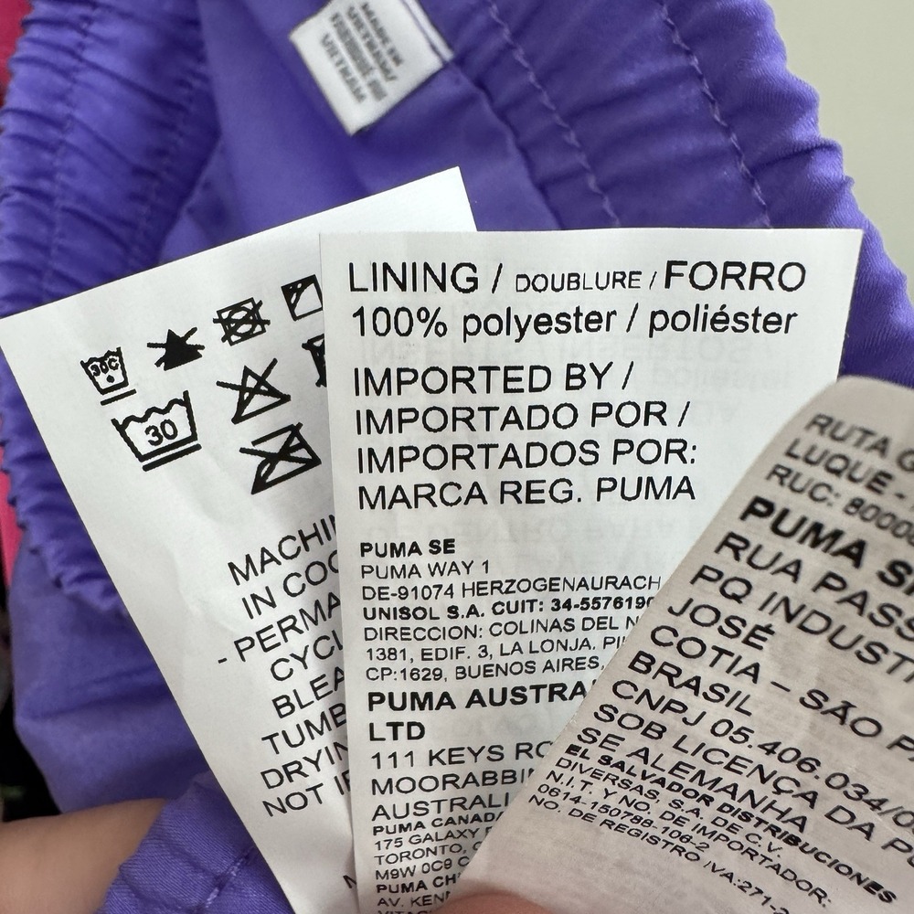Puma TFS OG Retro Jogger Pants Sporty Luminous Purple Pink Women's XL Neon - Picture 13 of 14